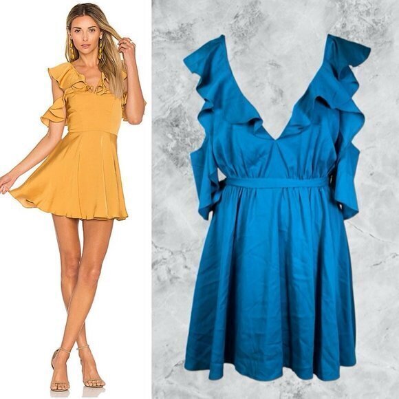 Lovers And Friends Trophy Dress In Blue